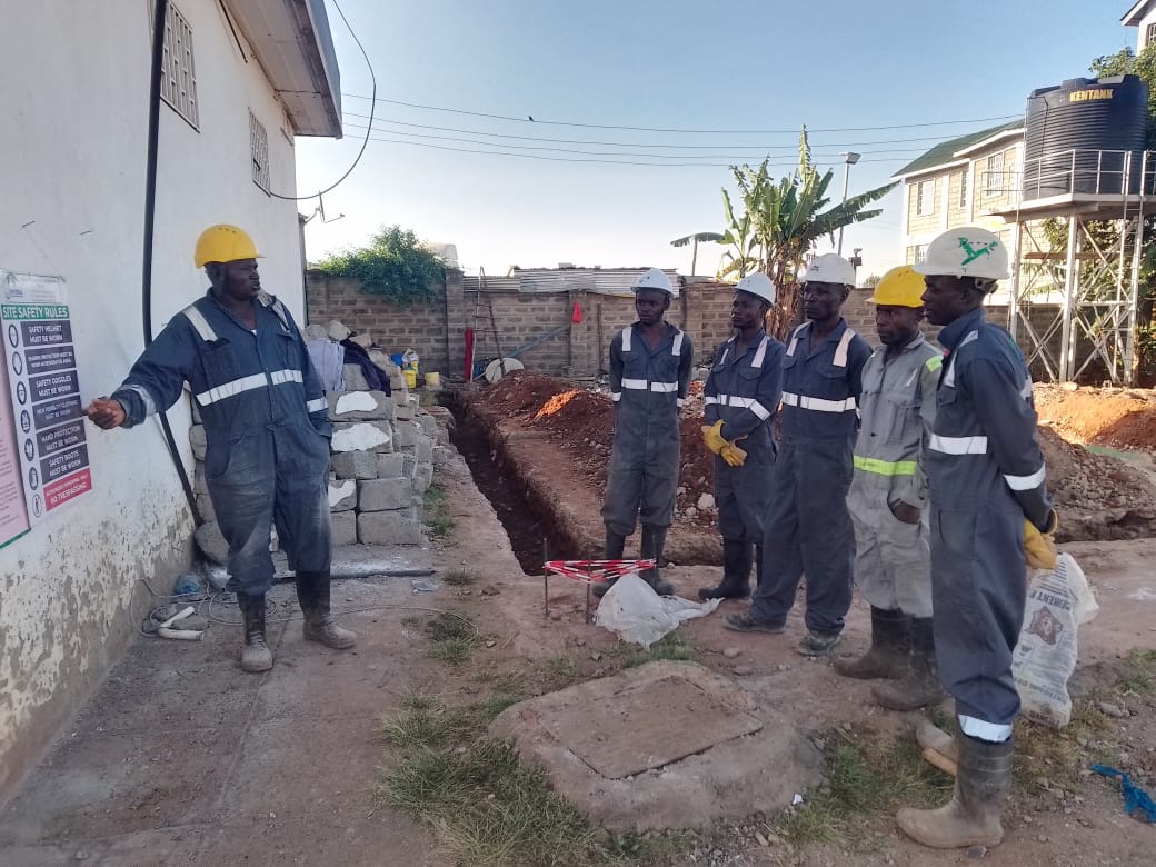 Our Team doing routine safety training